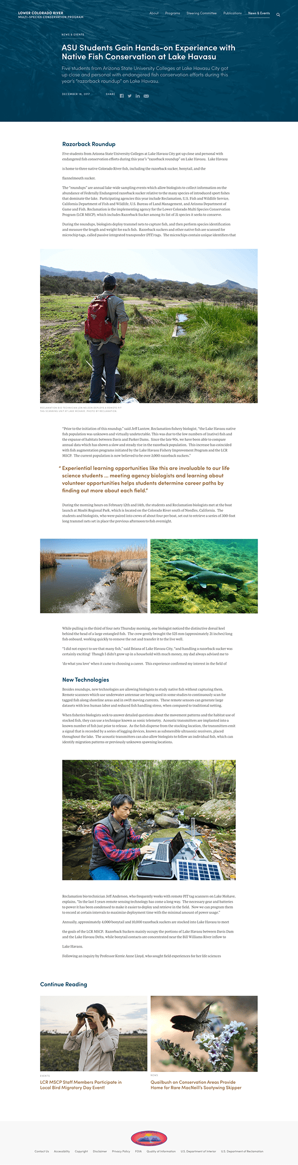 LCR MSCP about page design